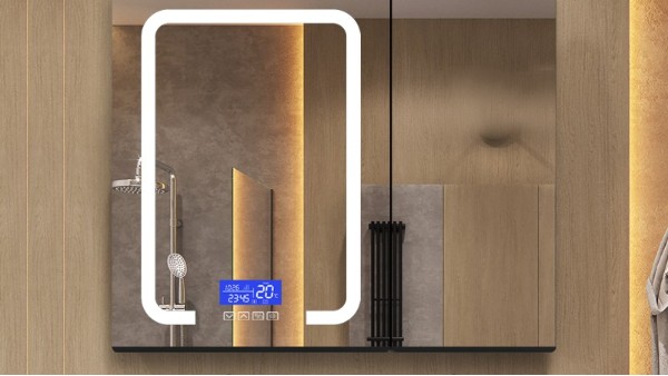 智能化卫生间，璀璨明亮的LED智能灯镜