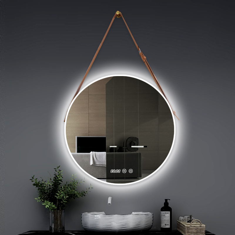 定制圆形铝框浴室镜 源头工厂定制  智能浴室镜 人体感应