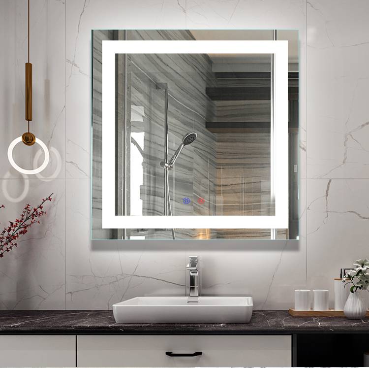 磨砂内发光方形浴室镜